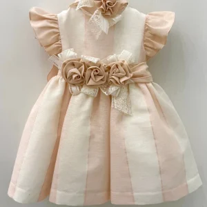 Abitino bimba a righe con fiocco Marlù