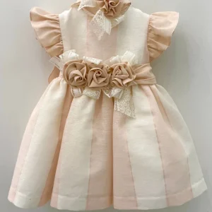 Abitino bimba a righe con fiocco Marlù