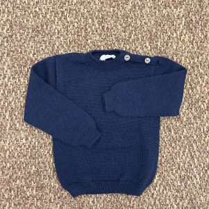 Maglioncino bambino bottoncini sulla spalla Wedoble