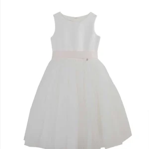 Abito damigella bambina bianco