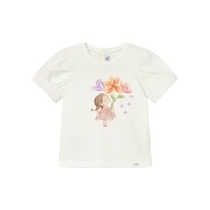 T-shirt MAYORAL da BAMBINA - Ecrù-bloss