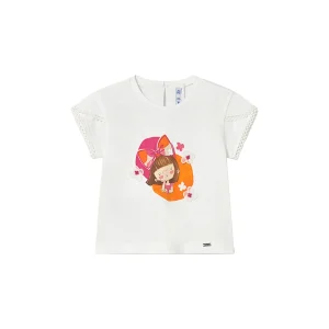 T-shirt MAYORAL da BAMBINA - Bianco