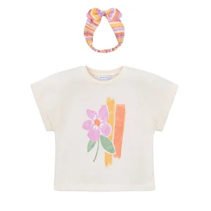T-shirt MAYORAL da BAMBINA - Bianc Osso