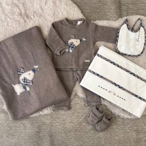 Corredino nascita in ciniglia invernale marrone - Lalalù