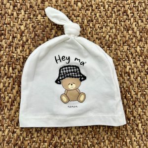 Cappellino neonati orsetto nodo Nanan