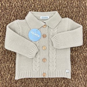 Giacchino bimbo lana con trecce Juliana