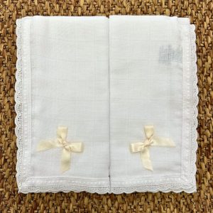 Mussola neonati con fiocchetto Babidu