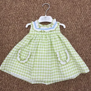 Abito bambina a quadretti Del Sur