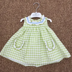 Abito bambina a quadretti Del Sur