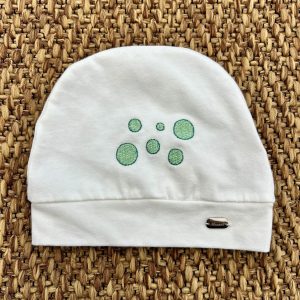 Cappello neonati dettagli verde Ninnaoh