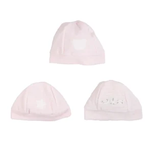 Coccodè Set 3 cappellini invernale neonata