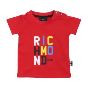 John Richmond T-shirt manica corta rossa neonato