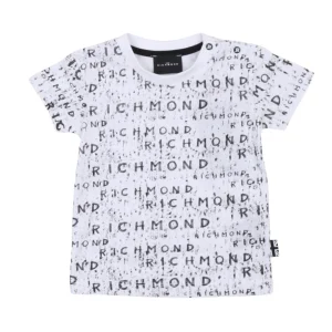 John Richmond T-shirt manica corta bianca neonato