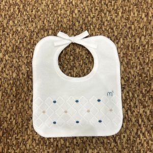 Bavetta neonati ricamo Marlù